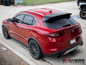 Alfa Romeo Stelvio Rear Spoiler - Carbon Fiber - Mid Spoiler Alfa Romeo Stelvio Rear Spoiler - Carbon Fiber - Mid Spoiler